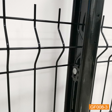 I Type Post Matched Welded PE Coating 3D Welded Wire Mesh Fence